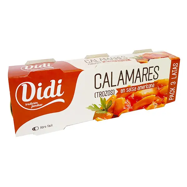 Кальмар в американському соусі Didi Calamar en salsa americana, 80г