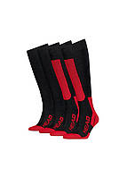 Набір гірськолижних шкарпеток 2 пари HEAD Ski Socks black/red в розмірі 43-46р