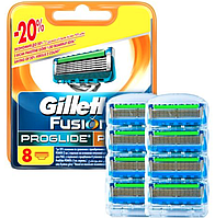 Gillette Fusion Proglide Power 8 шт. в упаковці змінні касети для гоління (леза джилет)