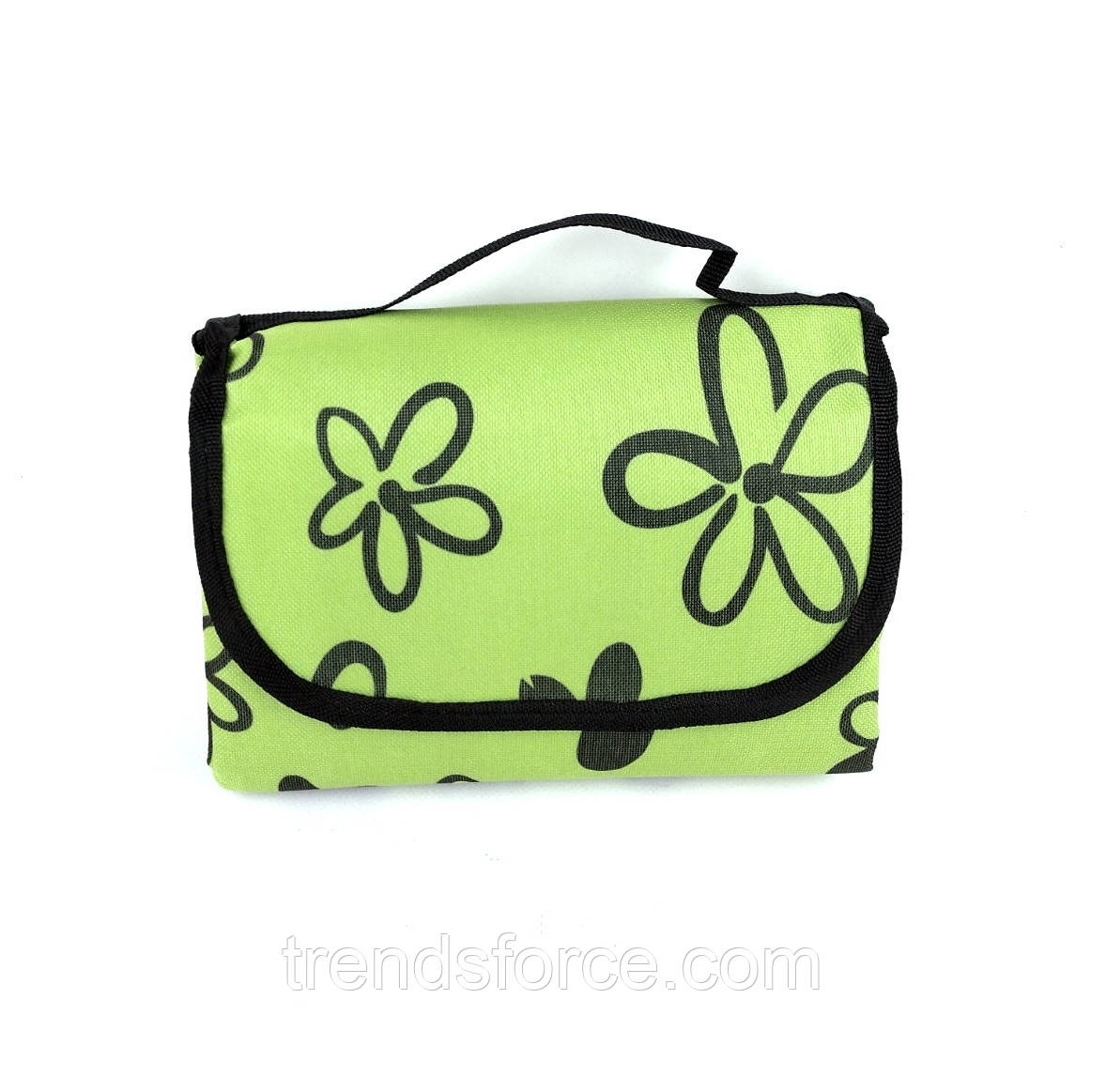 Коврик сумка для пикника и кемпинга складной 180x150 см Springos зеленый цветок 193891 - фото 3 - id-p1847356778