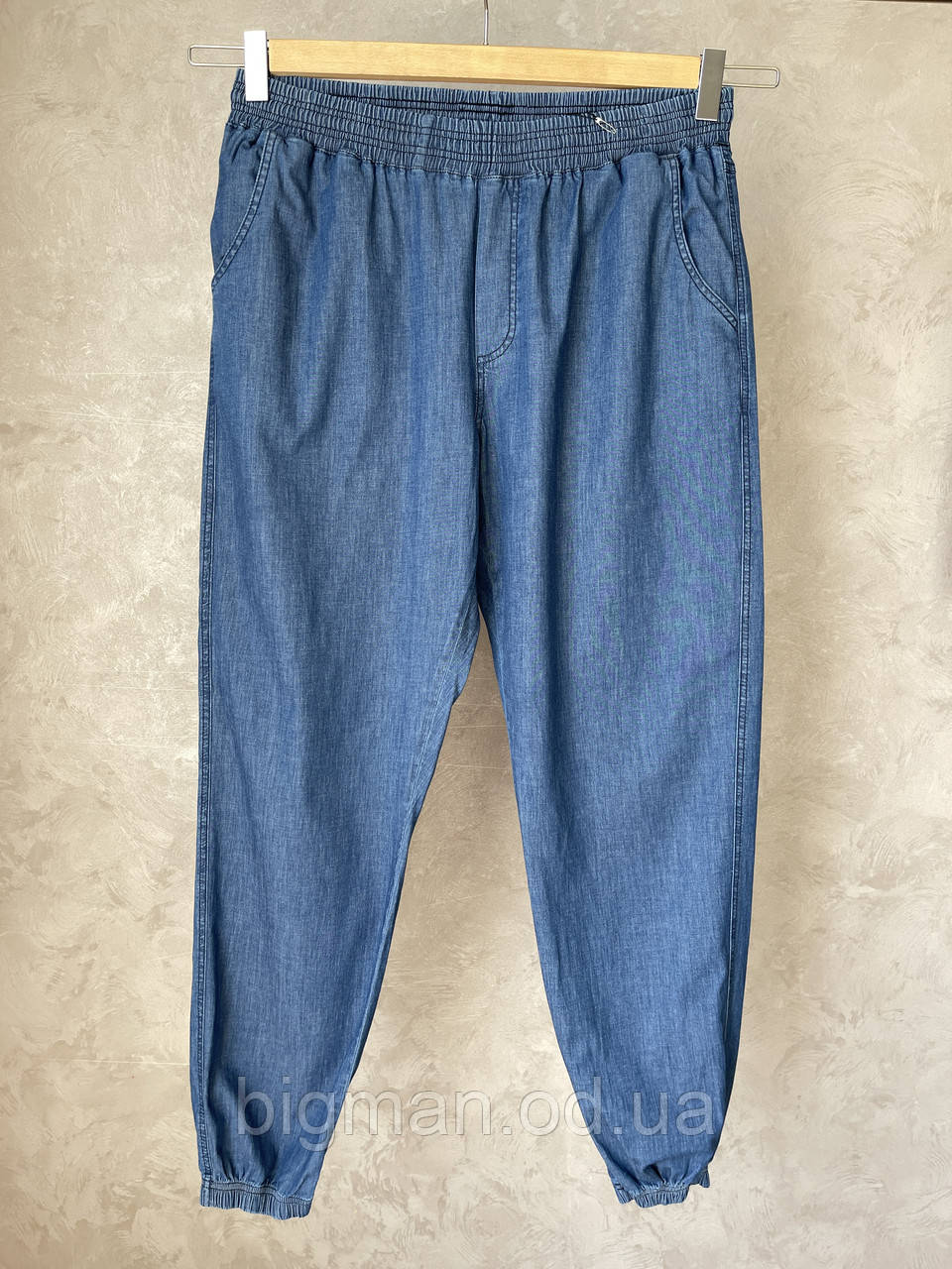 Чоловічі літні джинси з манжетами на гумці Olser розміру великого батального розміру Туреччина