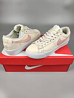 Кроссовки женские Nike Blazer Low Desert Sand Pink демисезонные