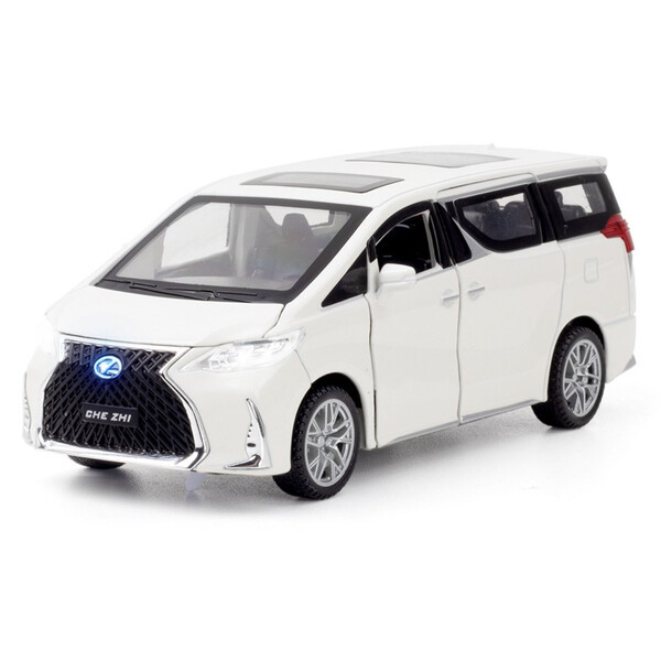Мінівен машинка Lexus LM300h іграшка мікроавтобус металева моделька 15 см Чорний (60025)