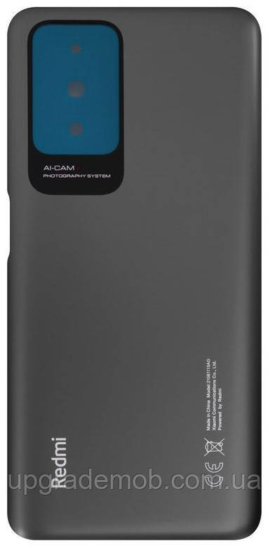 Задняя крышка Xiaomi Redmi 10 /Redmi 10 2022 /Redmi 10 Prime /Redmi 10 Prime 2022 серая Carbon Gray