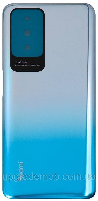 Задня кришка Xiaomi Redmi 10 /Redmi 10 2022 / Redmi 10 Prime / Redmi 10 Prime 2022 блакитна Sea Blue