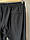 Чоловічі спортивні чорні фітнес штани на манжетах Dekons трикотаж Туреччина батал, фото 3