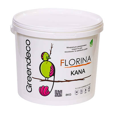 Декоративна штукатурка Florina Kana White. Greendeco