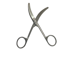 H-11 Ножиці для перетину пуповини, горизонтально вигнуті 150 мм., фото 2