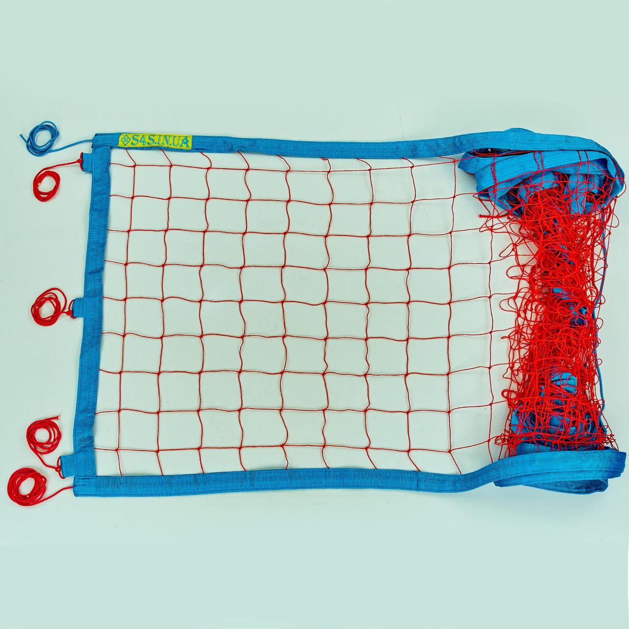 Сітка для пляжного волейболу SP-Planeta SO-0951 8,5x1м Червоний-Синій