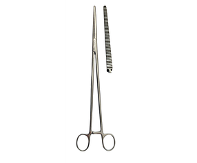З-59-2  Затискач гінекологічний прямий № 2, 285 мм.