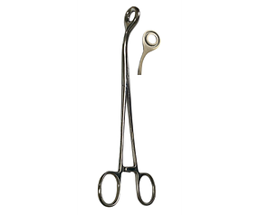 Щ-55-1 Щипці гемороїдальні вікончаті зігнуті 215 мм.