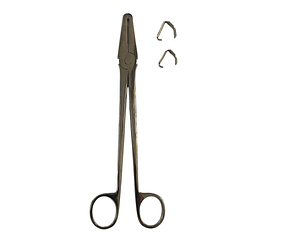 Щ-141 Щипці для накладання скобок на пуповину (комплект 1000 шт. скоб).