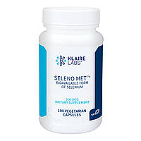 Klaire Labs Seleno Met - 200mcg / Селенометионин 200мкг 100 капс