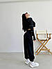 Трендовий жіночий костюм шви навиворіт укорочена кофта та штани на резинці Dv5427, фото 9