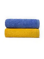 Набор махровых полотенец Dokma 70x140 см Желто-синий