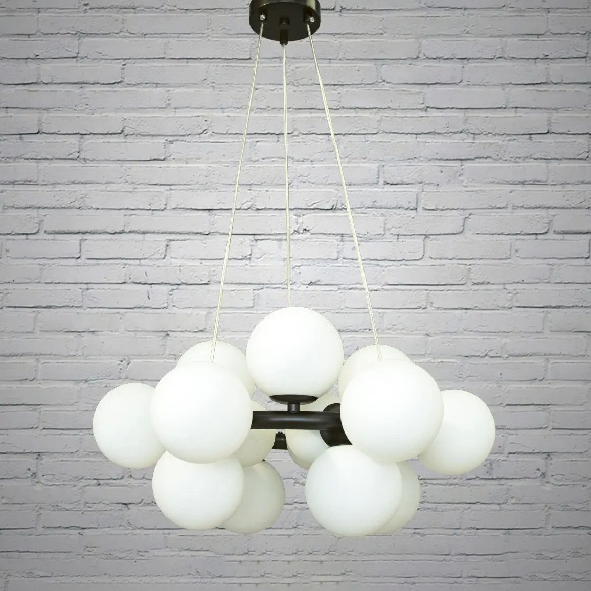 Люстра молекула в стилі лофт Linisoln 123-16 BK, фото 1