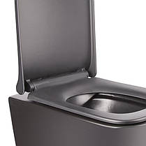 Набір Qtap інсталяція 3 в 1 Nest QT0133M425 з панеллю змиву круглої QT0111M11V1146MB + унітаз з сидінням Tern, фото 3