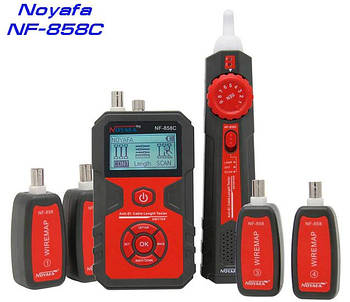 NOYAFA NF-858C багатофункціональний кабельний тестер, трасошукач, Wiremap, Scan, PoE, VFL