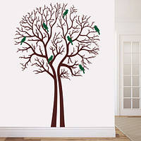 Інтер'єрна наклейка Дерева взимку (плівка самоклеюча декоративне дерево стікер) матова 1000х1400 мм