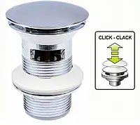 Донний Клапан з Переливом Для Умивальника Click-Clack G1-1/4" Fala (75487)