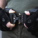 Ремінь Pobedov чорний з металевою застібкою, фото 6