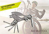Мультиінструмент для велосипедів Troika Bike Tool, 18 функцій, сірий, фото 2