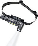 Світлодіодний перезаряджається фонарь Troika "Eco knicklicht" із захистом від бризок і бічним фонарем, фото 4
