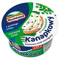 Крем-сыр сливочный с зеленым луком Kanapkowy "Hochland" фасовка 0.13 kg