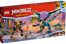 Конструктор LEGO NINJAGO Дракон стихій проти робота Володарки 1038 деталей (71796)