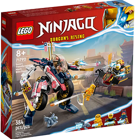 Конструктор LEGO NINJAGO Перегоновий робобайк-трансформер Сори 384 деталі (71792)