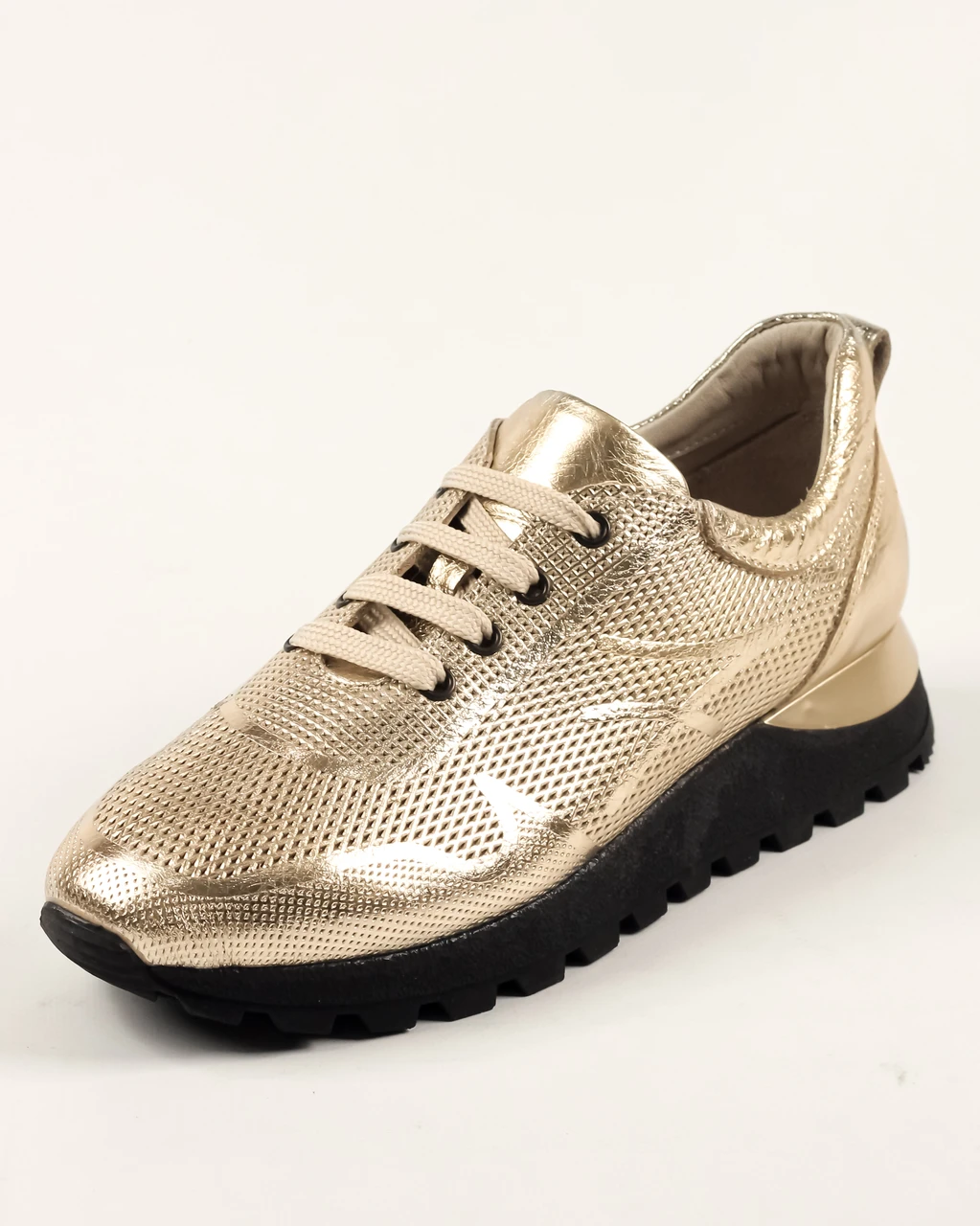 Кросівки жіночі Evromoda 240356 37 золотисті 36