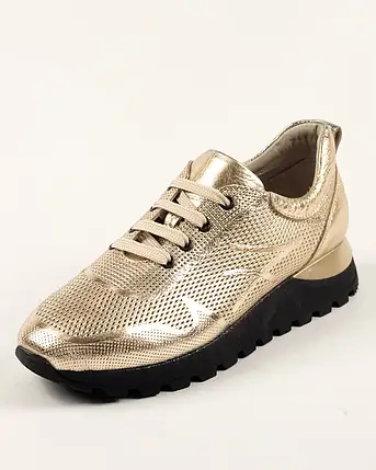 Кросівки жіночі Evromoda 240356 37 золотисті 36, фото 1