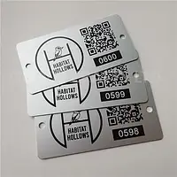 Виготовлення алюмінієвих шильдів шильдиків на алюмінії з металу