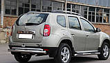Бічні пороги труби D60 на Renault Duster 2010-2018 Пороги труба з проходом для Рено Дастер, фото 7