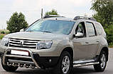 Бічні пороги труби D60 на Renault Duster 2010-2018 Пороги труба з проходом для Рено Дастер, фото 2