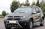 Бічні пороги труби D60 на Renault Duster 2010-2018 Пороги труба з проходом для Рено Дастер, фото 5