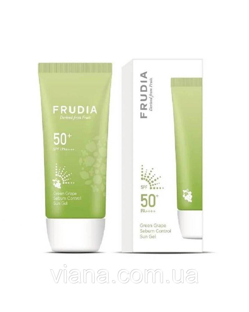 Сонцезахисний гель з екстрактом винограду Frudia Green Grape Sebum Control Cooling Sun Gel SPF50