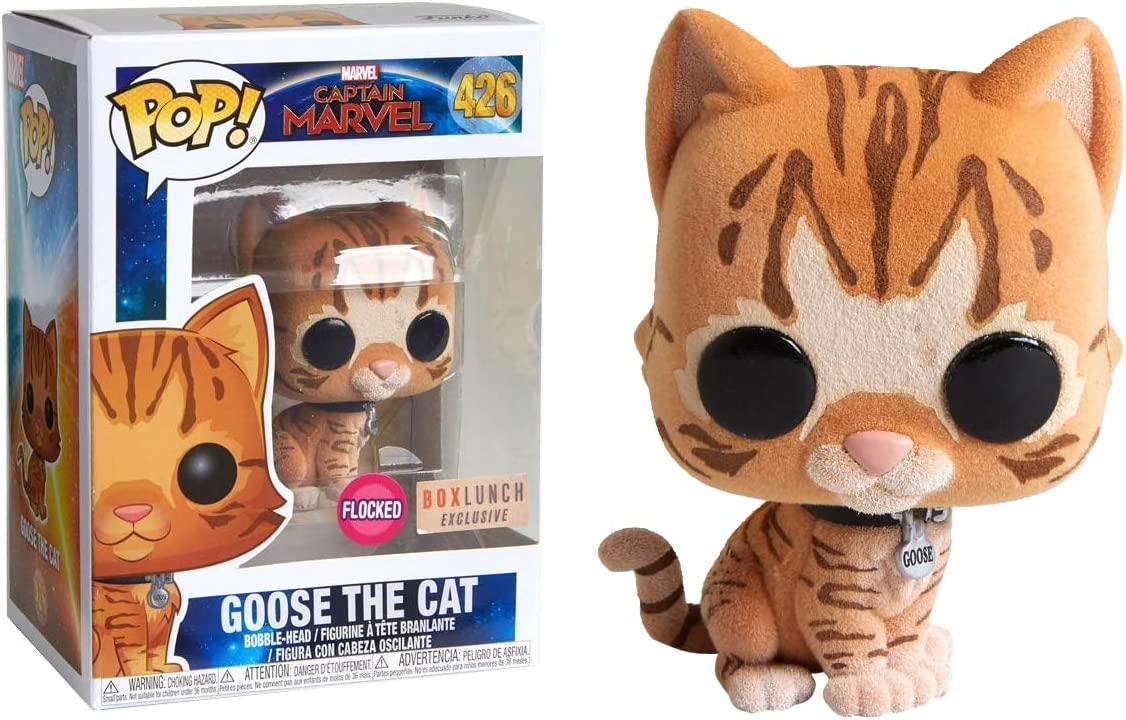 Funko Pop Captain Marvel Goose The Cat Box Lunch Flocked ID