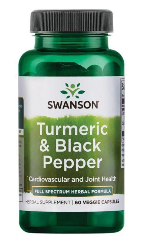 Куркумін Swanson Turmeric Black Pepper  60 veg caps