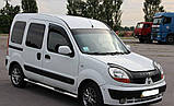 Бічні пороги труби D60 на Renault Kangoo 1998-2008 Пороги труба з проходом для Рено Кангу, фото 6