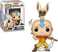 Funko Aang с Momo: Avatar The Last Airbender x POP! Анимационная виниловая фигурка и 1 POP! Комплект совм