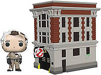 Funko 39454 POP Town: Ghostbusters-Peter with House Collectible Figure, Multicolor Фанко поп! Город: Охот