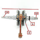 Колінвал квадроцикла CF MOTO 500 500A 2A 188MR, фото 2