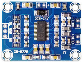 Аудіо підсилювач XH-M228 на чипі TPA3110 потужність 2х15 W