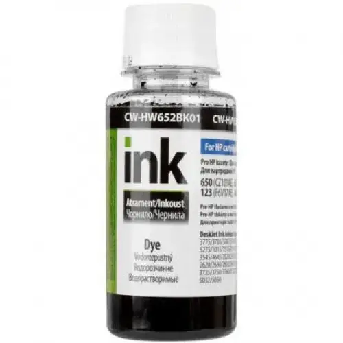 Купить Чернила для принтера ColorWay HP 650/652/123 100мл Black (CW ...