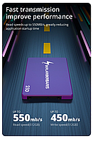 SSD Диск для Ноутбука 512 Gb 550 МБ/с SATAIII 2.5