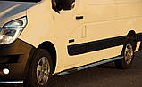 Бічні пороги труби D60 на Renault Master 2010+ Пороги труба з проходом для Рено Майстер EXL-база, фото 4