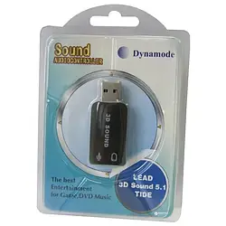 Звукова карта Dynamode 3D Sound (5.1) USB-SoundCard 2.0 Blue зовнішня