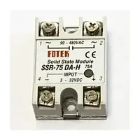 Реле Proinstal FQFER SSR-75DA твердотельное, 75А 24-380VAC