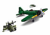 Конструктор SLUBAN M38 - B1108 Винищувач Mitsubishi A6M Zero, 560 деталей, 2 фігурки, фото 4